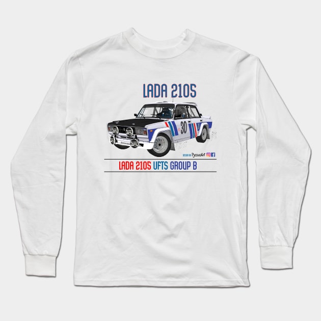 Lada 2105 VFTS Group B Front 01 Long Sleeve T-Shirt by PjesusArt